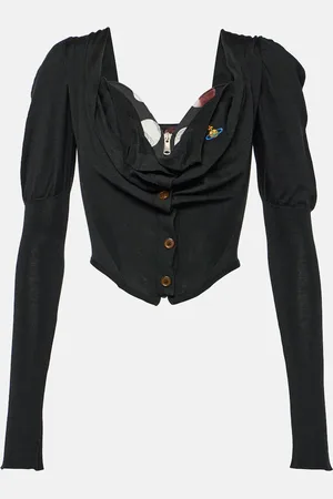 Vivienne Westwood Puff-shoulder wool and silk top