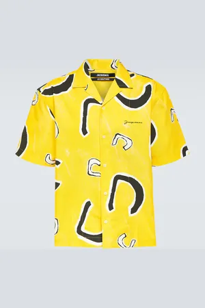 Jacquemus Jean printed cotton bowling shirt