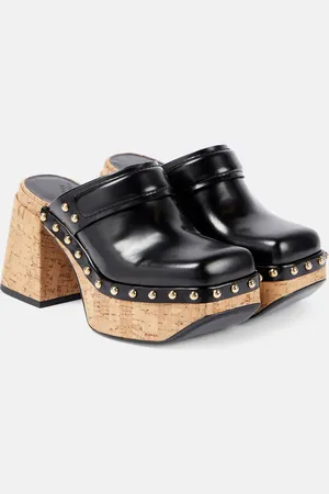 Dorothee Schumacher Cork Contrast leather clogs