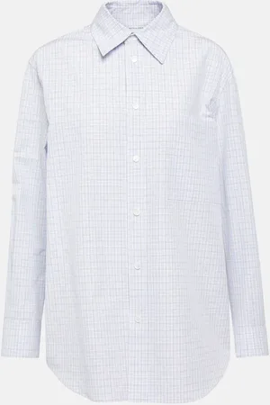 Bottega Veneta Checked cotton and linen shirt