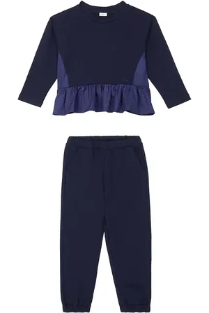 Il gufo Cotton-blend sweatshirt and sweatpants set