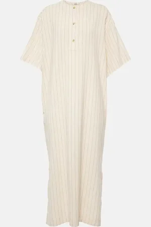 Totême Pinstriped midi shirt dress