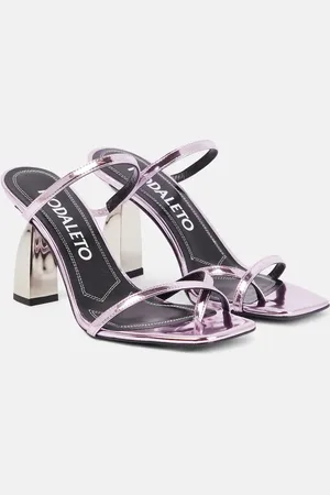 NODALETO Angel A metallic leather mules