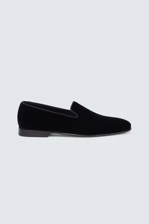 Manolo Blahnik Mario velvet loafers