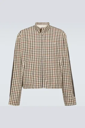 WALES BONNER Path Harrington checked cotton jacket