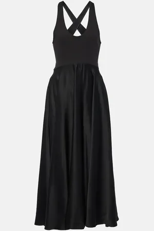 Alaïa AlaÃ¯a Cotton-blend midi dress