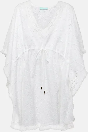 Melissa Odabash Ivy broderie anglaise cotton kaftan