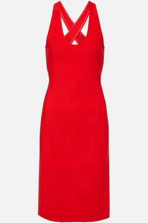 Alaïa AlaÃ¯a Open-back midi dress
