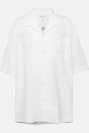 Marine Serre Regenerated Household cotton bowling shirt