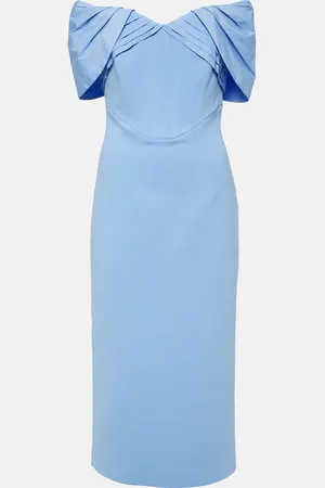 Rebecca Vallance Juliana crÃªpe and taffeta midi dress