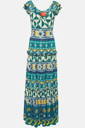 La DoubleJ Pimento printed jersey maxi dress