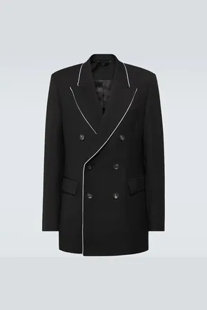 WALES BONNER Rise double-breasted wool blazer
