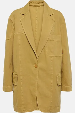 Max Mara Dizzy oversized cotton canvas blazer