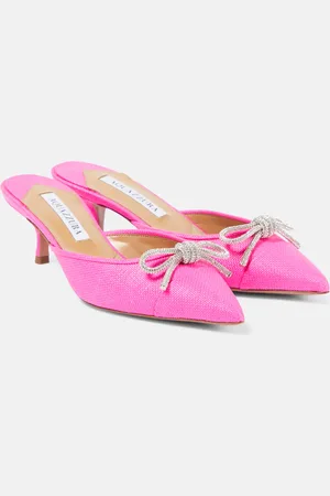 Aquazzura Parisina 50 crystal-embellished mules