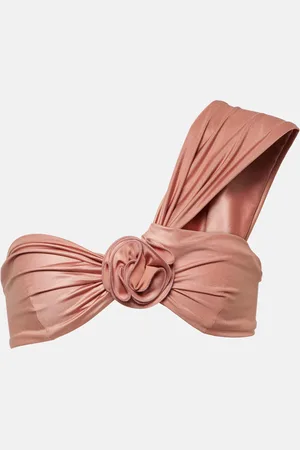 MAGDA BUTRYM Floral-appliquÃ© bikini top