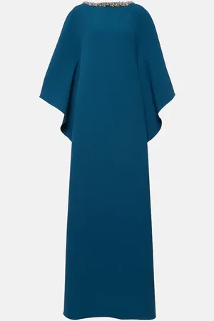 Safiyaa Amarella embellished crÃªpe gown