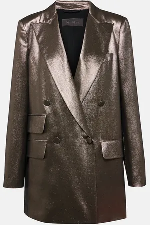 Max Mara Edro silk-blend lamÃ© blazer