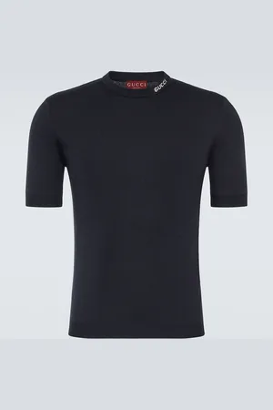 Gucci Logo silk and cotton T-shirt