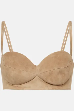 MAGDA BUTRYM Suede bra top
