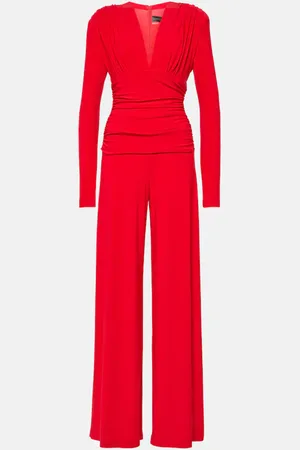 Norma Kamali Draped wide-leg jumpsuit