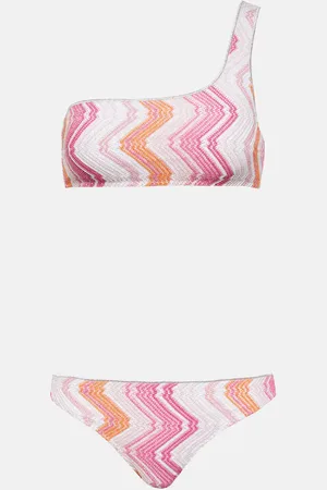 Missoni Printed one-shoulder bikini