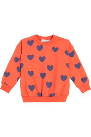Mini Rodini Hearts printed cotton sweatshirt