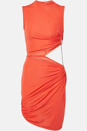 CHRISTOPHER ESBER Bezel embellished cutout minidress