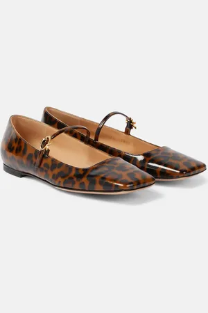 Gianvito Rossi Christina patent leather Mary Jane flats