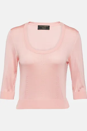 Dolce & Gabbana Capri pointelle silk sweater