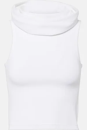 Alaïa AlaÃ¯a Hooded crop top