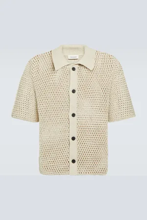 Frame Open-knit cotton cardigan