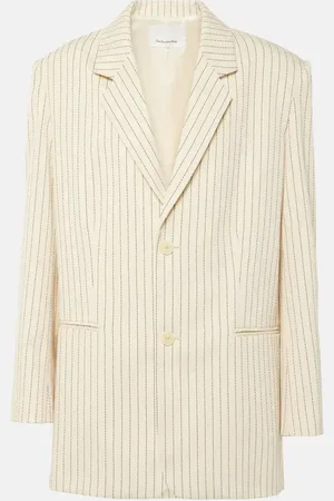 The Frankie Shop Aiden pinstripe twill blazer