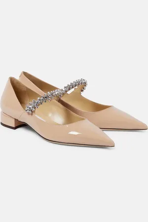 Jimmy Choo Bing 25 embellished patent leather pumps