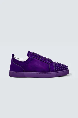Christian Louboutin Louis Junior Spikes suede sneakers