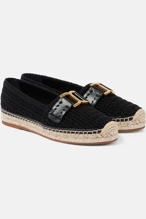 Chloé ChloÃ© Marcie leather-trimmed crochet espadrilles