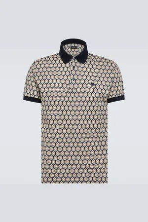 Etro Paisley cotton piquet polo shirt