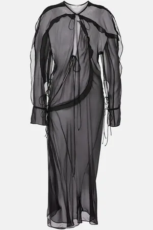 CHRISTOPHER ESBER Ruffled silk midi dress
