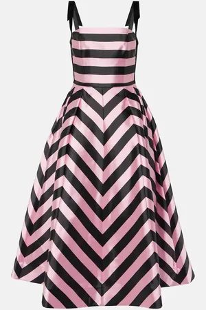 Rebecca Vallance Jocelyn striped midi dress
