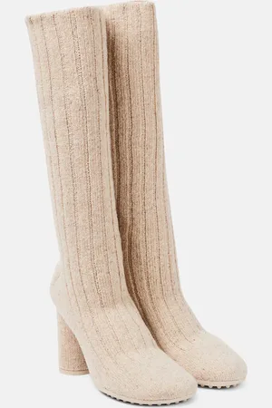 Bottega Veneta Atomic knitted knee-high sock boots