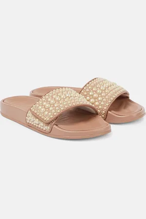 Jimmy Choo Fitz faux pearl-embellished slides