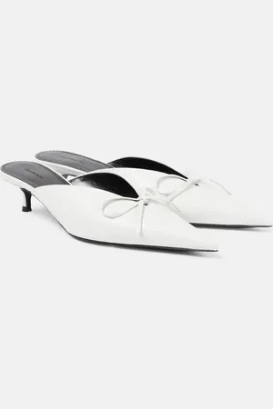 Balenciaga Knife Bow leather mules