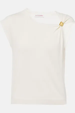 Altuzarra Rinaldi gathered jersey top