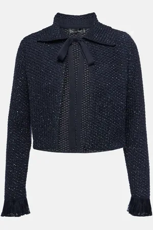 Oscar de la Renta Cotton-blend tweed jacket