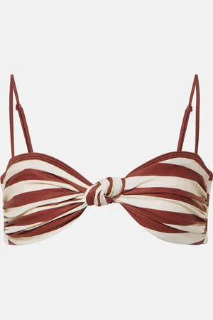 JOHANNA ORTIZ Striped bikini top
