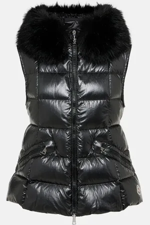 Moncler Anse shearling-trimmed down vest