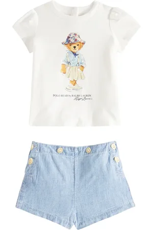 Ralph Lauren Baby Polo Bear T-shirt and shorts set