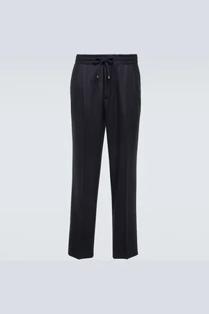 Brunello Cucinelli Virgin wool flannel straight pants