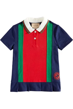 Gucci Baby Gucci Web cotton jersey dress