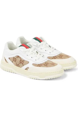 Gucci GG canvas leather-trimmed sneakers