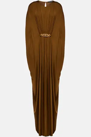 Tom Ford Belted satin jersey kaftan